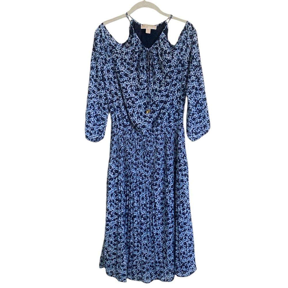 MICHAEL Michael Kors Floral Midi Dress Sz S